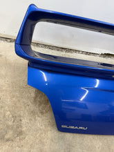 Load image into Gallery viewer, 2002-2007 SUBARU WRX STI OEM TRUNK &amp; SPOILER WRB WORLD RALLY BLUE #525182