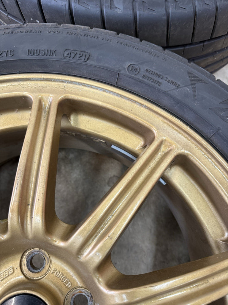 2004 Subaru WRX STi 5x100 BBS OEM Forged Wheels & Tires