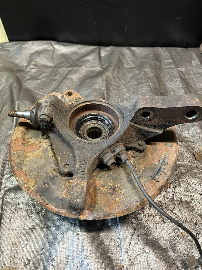 2004 SUBARU WRX STI FRONT SPINDLES KNUCKLES HUBS PAIR 5x100 OEM #516938