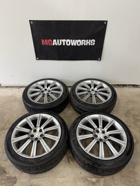 JDM Subaru Forester SG9 STi 5x100 Aluminum Wheels With Hankook Tires