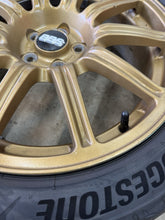 Load image into Gallery viewer, 2004 Subaru WRX STi 5x100 BBS OEM Forged Wheels &amp; Tires