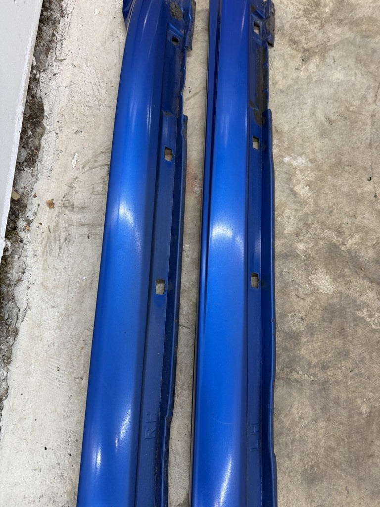 2002-2007 Subaru WRX STI LH & RH Side Skirts Rocker Panel Blue OEM PAIR #525182