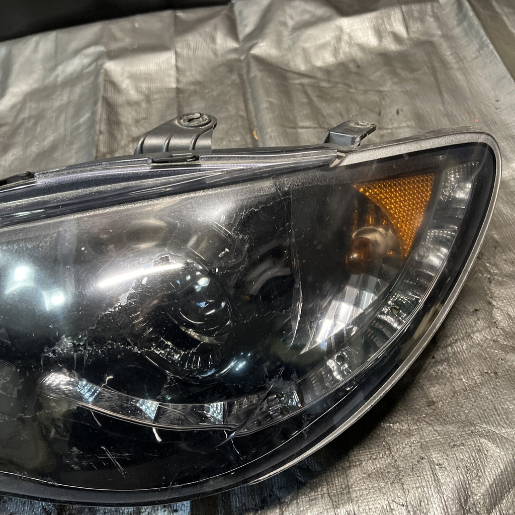 2006-2007 Subaru Impreza WRX STi Headlights W/Led Strip Black Housings #519516