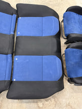 Load image into Gallery viewer, 2002-2007 SUBARU WRX STI OEM BLUE ALCANTARA SEAT SEATS SET FRONT &amp; REAR #525182