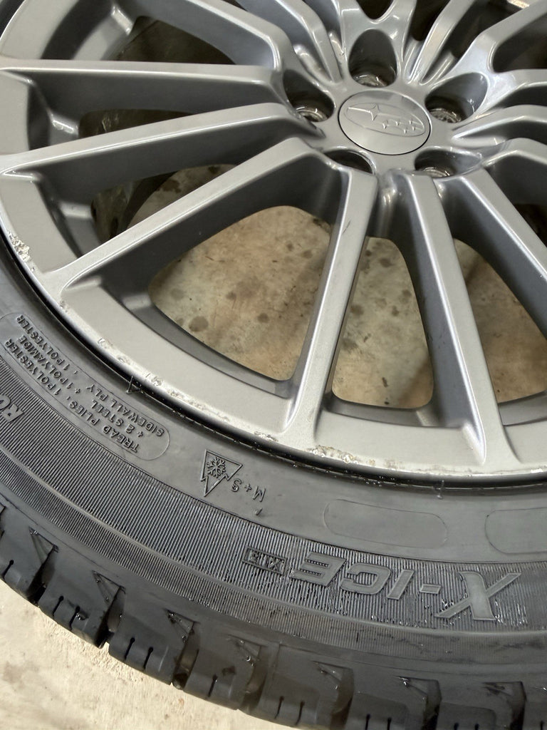 2008-2014 Subaru WRX OEM Factory Wheels with Michelin Snow Tires