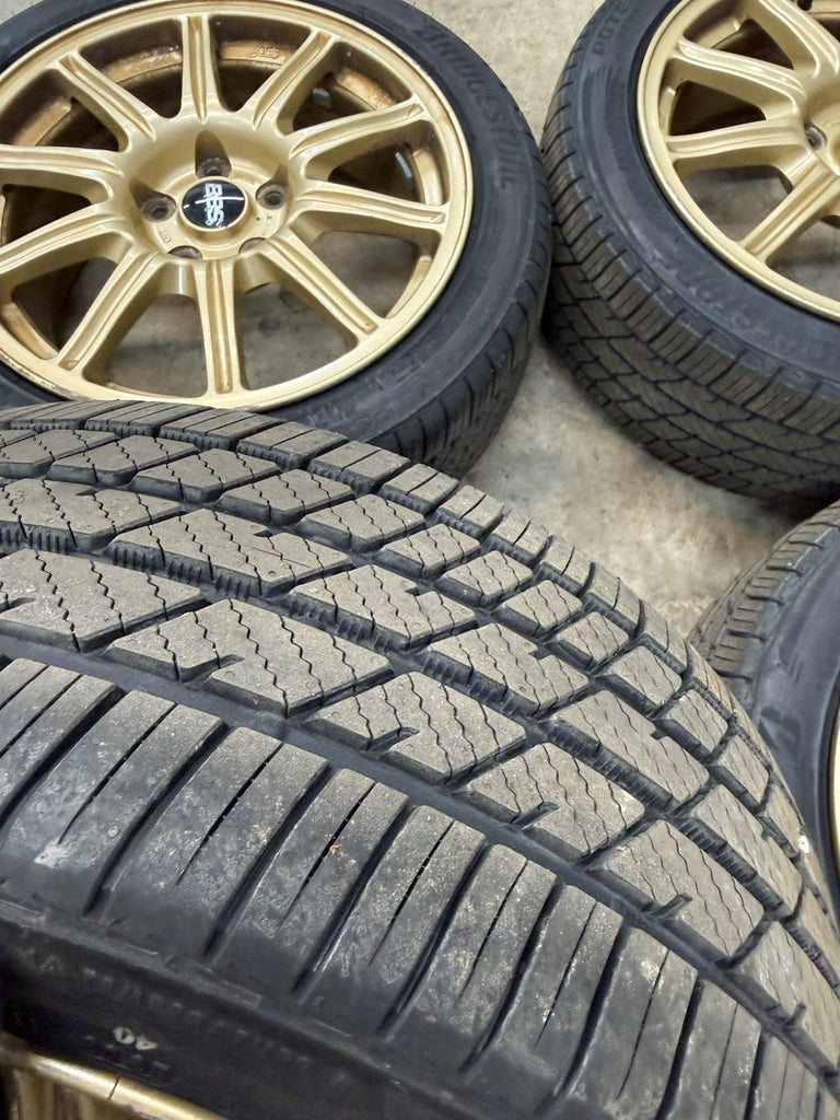 2006-2007 Subaru WRX STi BBS Forged 17" 5x114.3 Wheel Set Rim 17x8 #525182