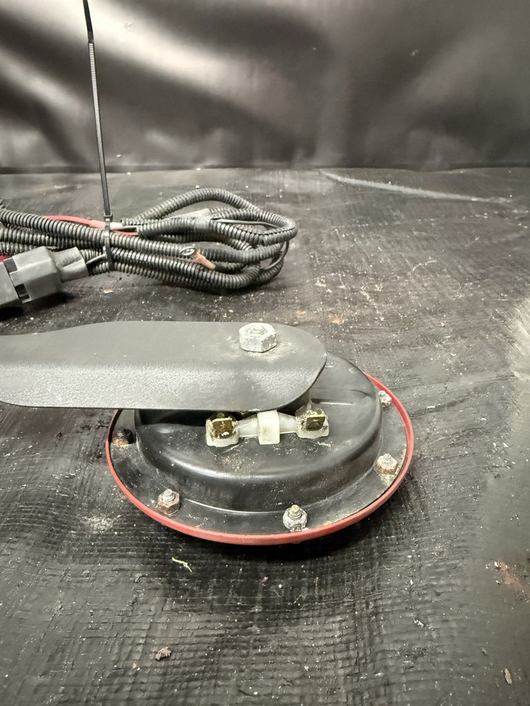 2002-2007 Subaru WRX STI Red Hella Horns with Harness & Bracket #500989