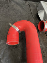 Load image into Gallery viewer, 2002-2007 Subaru WRX STi Mishimoto Top-Mount Intercooler Silver Red Hose #518682