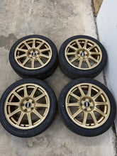 Load image into Gallery viewer, 2006-2007 Subaru WRX STi BBS Forged 17&quot; 5x114.3 Wheel Set Rim 17x8 #525182