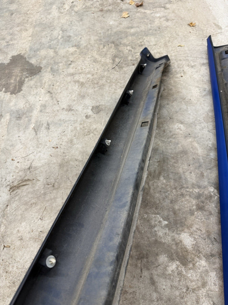 2002-2007 Subaru WRX STI LH & RH Side Skirts Rocker Panel Blue OEM PAIR #500989