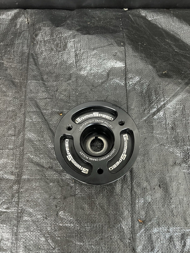 GrimmSpeed Lightweight Crank Pulley for 2004-2021 Subaru WRX STi / 2002-2014 WRX