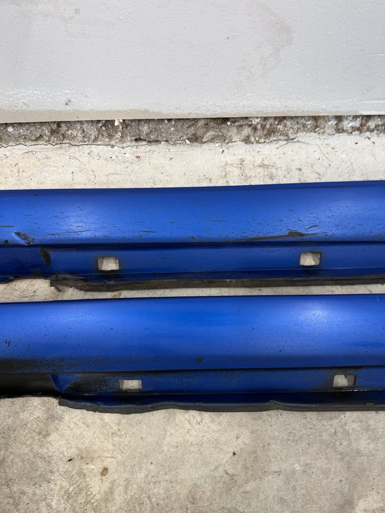 2002-2007 Subaru WRX STI LH & RH Side Skirts Rocker Panel Blue OEM PAIR #500989