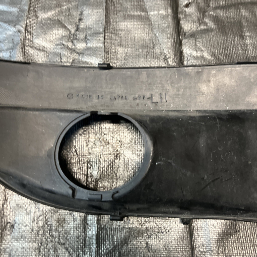 OEM 04-05 Subaru Impreza STi Fog Light Bezel Trim Pair Java Black USED #961