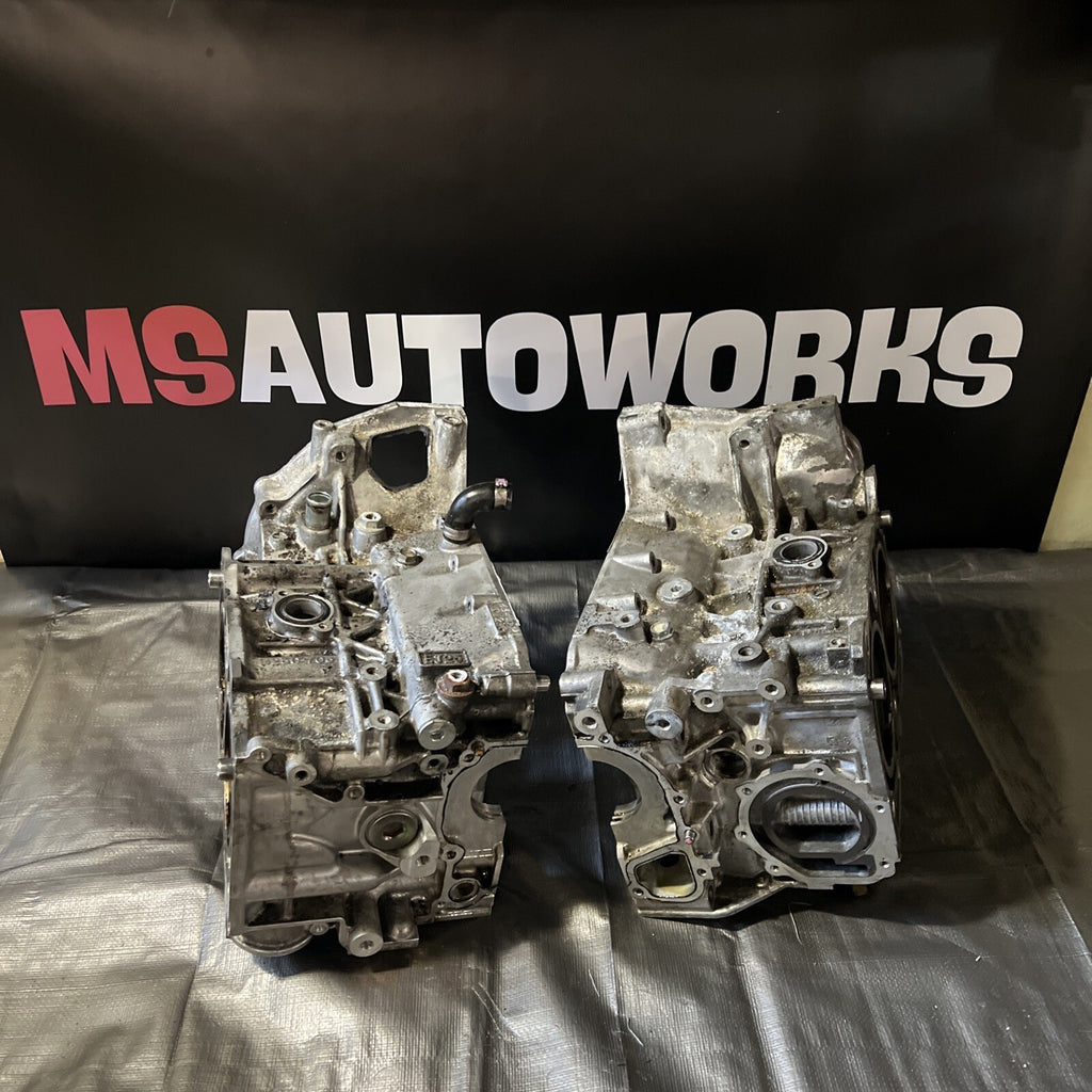 04-21 SUBARU WRX STI OEM CASE HALVES BARE BLOCK SET 07 139k BLOCK ASSEMBLY STOCK