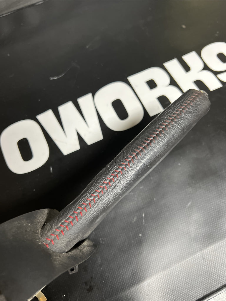 2004 Subaru Impreza WRX STi Ebrake Handle Red Stitched #3