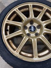 Load image into Gallery viewer, 2006-2007 Subaru WRX STi BBS Forged 17&quot; 5x114.3 Wheel Set Rim 17x8 #525182