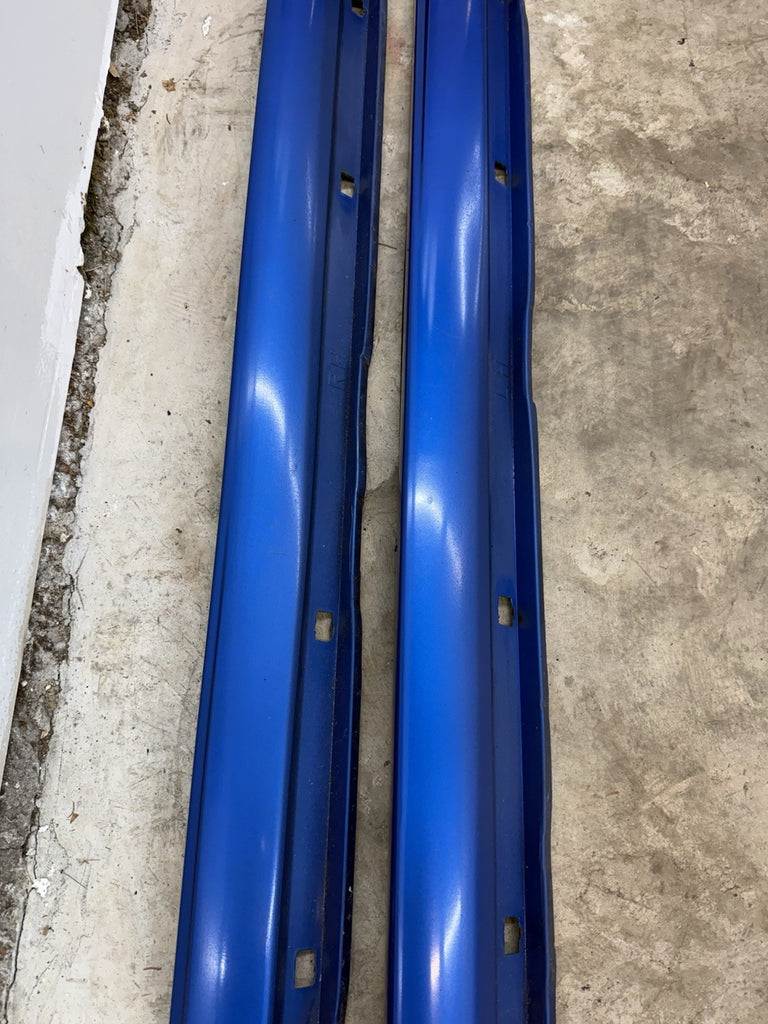 2002-2007 Subaru WRX STI LH & RH Side Skirts Rocker Panel Blue OEM PAIR #525182