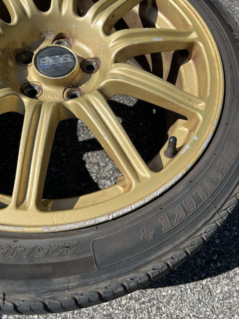 2004 Subaru WRX STi 5x100 BBS OEM Forged Wheels & Tires