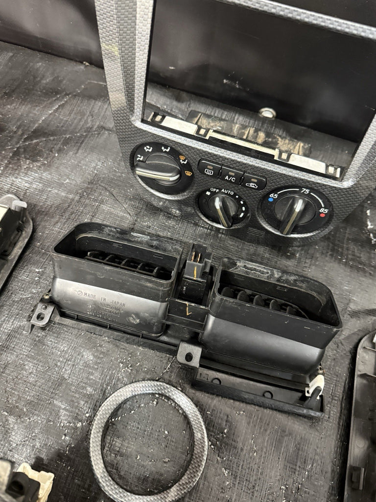 2004 Subaru WRX STI SPT Carbon Fiber Interior Trim Bezel Set OEM INCOMPLETE