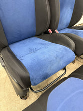 Load image into Gallery viewer, 2002-2007 SUBARU WRX STI OEM BLUE ALCANTARA SEAT SEATS SET FRONT &amp; REAR #525182