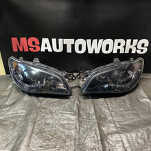 Load image into Gallery viewer, 2006-2007 Subaru Impreza WRX STi Headlights W/Led Strip Black Housings #519516