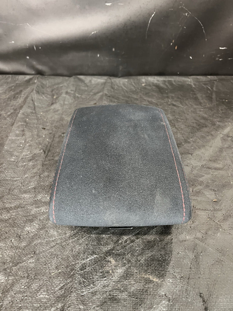 2015-2021 SUBARU WRX STI JDM ARM REST CENTER CONSOLE LID COVER SUEDE RED STITCH