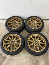 Load image into Gallery viewer, 2004 Subaru WRX STi 5x100 BBS OEM Forged Wheels &amp; Tires