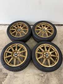 2004 Subaru WRX STi 5x100 BBS OEM Forged Wheels & Tires