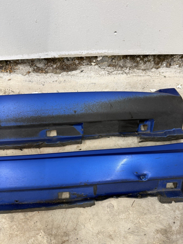 2002-2007 Subaru WRX STI LH & RH Side Skirts Rocker Panel Blue OEM PAIR #500989