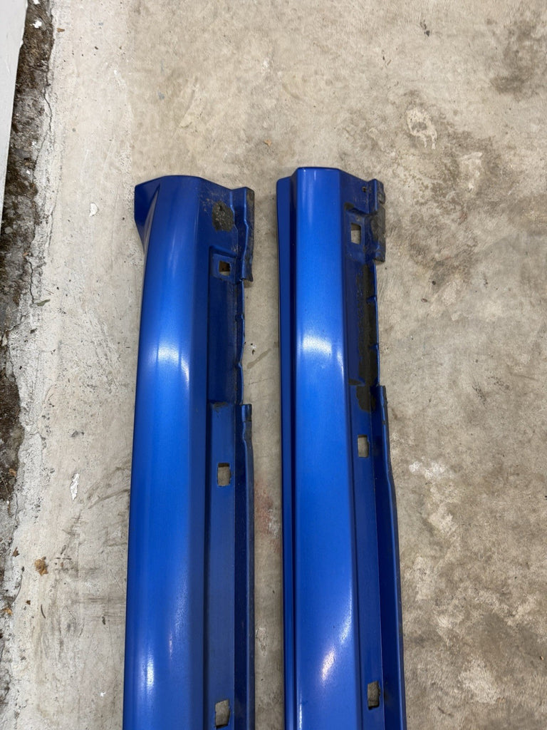 2002-2007 Subaru WRX STI LH & RH Side Skirts Rocker Panel Blue OEM PAIR #525182