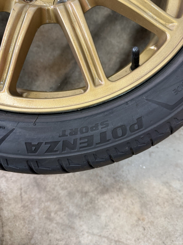 2004 Subaru WRX STi 5x100 BBS OEM Forged Wheels & Tires