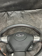 Load image into Gallery viewer, 2008-2009 Subaru Legacy GT Steering Wheel w/ Controls Leather Driver OEM #212661
