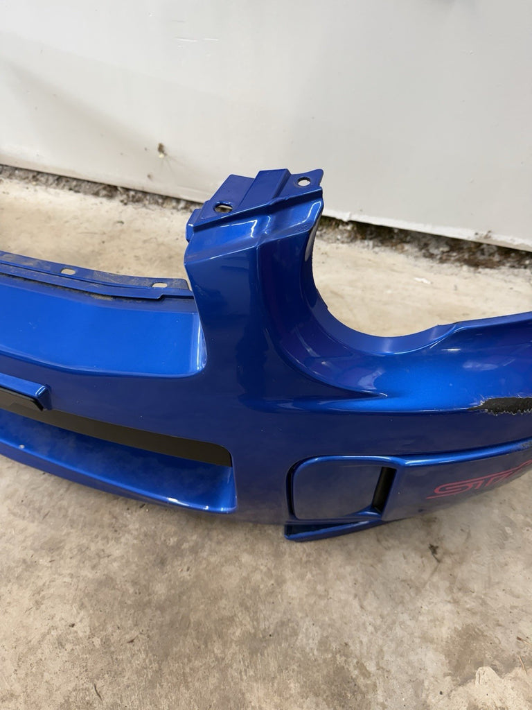 2004-2005 SUBARU WRX STI OEM FRONT BUMPER ASSEMBLY WRB WORLD RALLY BLUE #500989