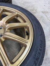 Load image into Gallery viewer, 2004 Subaru WRX STi 5x100 BBS OEM Forged Wheels &amp; Tires