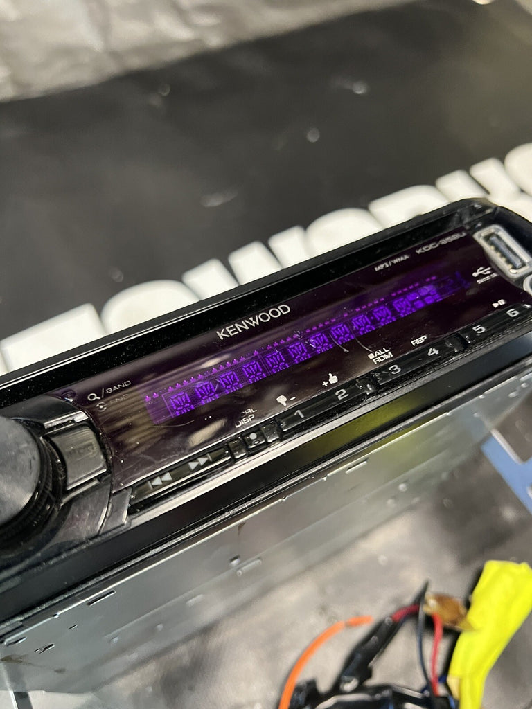 KENWOOD KDC-252U CD RECEIVER CAR RADIO Y21-8180-10 W/ Harness for Subaru #506192