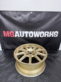 2004 Subaru Impreza WRX STi Factory Gold BBS Wheel 5x100 OEM #5156373
