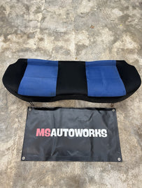 2004-2007 Subaru WRX STi Sedan Rear Lower Seat Blue Cloth #518682