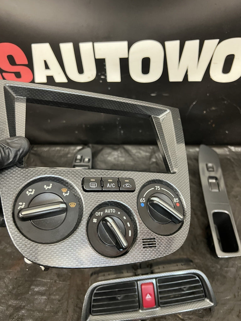 2004 Subaru WRX STI SPT Carbon Fiber Interior Trim Bezel Set OEM