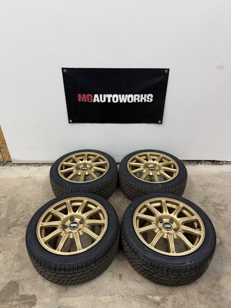 2006-2007 Subaru WRX STi BBS Forged 17" 5x114.3 Wheel Set Rim 17x8 #525182