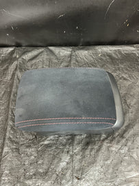 2015-2021 SUBARU WRX STI JDM ARM REST CENTER CONSOLE LID COVER SUEDE RED STITCH