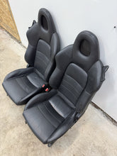 Load image into Gallery viewer, 2000-2005 Honda S2000 Seat Set Leather OEM AP1 AP2 S2K Black