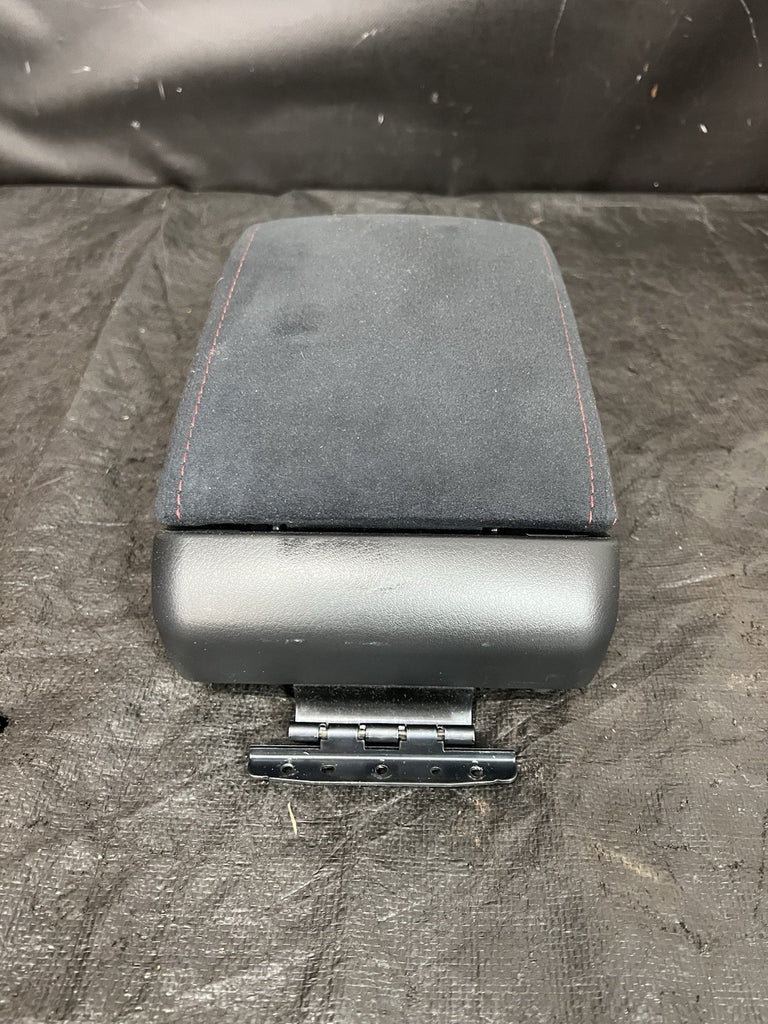 2015-2021 SUBARU WRX STI JDM ARM REST CENTER CONSOLE LID COVER SUEDE RED STITCH