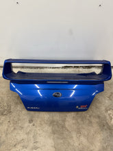 Load image into Gallery viewer, 2002-2007 SUBARU WRX STI OEM TRUNK &amp; SPOILER WRB WORLD RALLY BLUE #525182