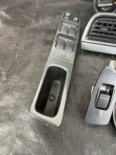 Load image into Gallery viewer, 2004 Subaru WRX STI SPT Carbon Fiber Interior Trim Bezel Set OEM INCOMPLETE