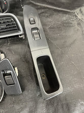 Load image into Gallery viewer, 2004 Subaru WRX STI SPT Carbon Fiber Interior Trim Bezel Set OEM INCOMPLETE