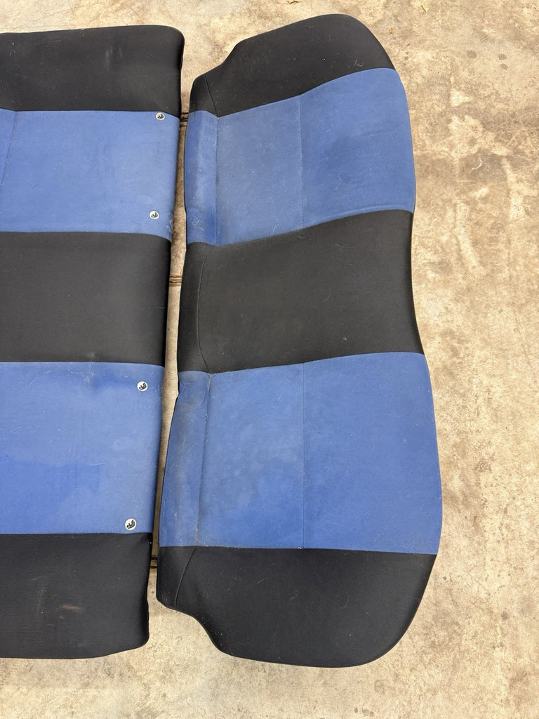 2002-2007 SUBARU WRX STI OEM BLUE ALCANTARA SEAT SET FRONT & REAR #500989