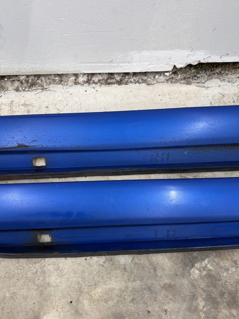 2002-2007 Subaru WRX STI LH & RH Side Skirts Rocker Panel Blue OEM PAIR #500989