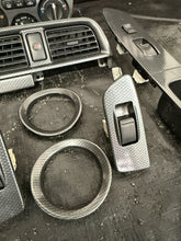 Load image into Gallery viewer, 2004 Subaru WRX STI SPT Carbon Fiber Interior Trim Bezel Set OEM INCOMPLETE