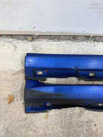 2002-2007 Subaru WRX STI LH & RH Side Skirts Rocker Panel Blue OEM PAIR #500989