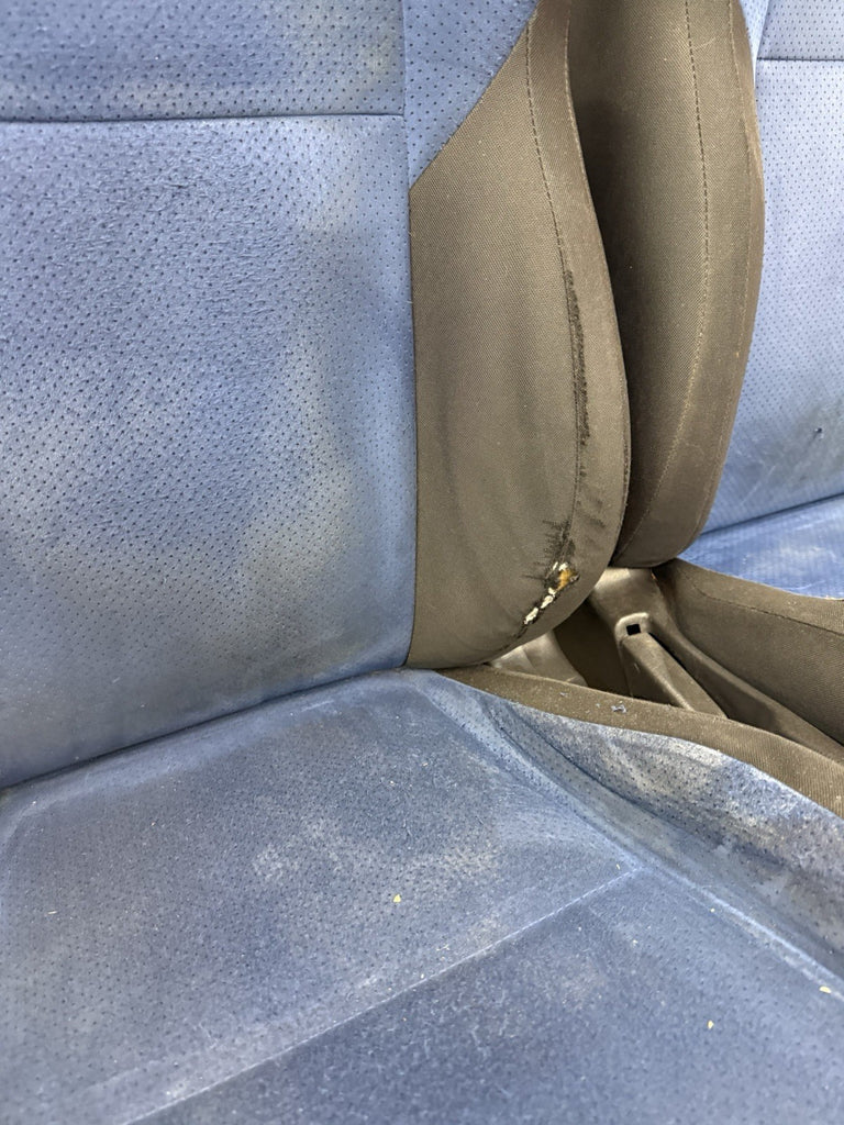 2002-2007 SUBARU WRX STI OEM BLUE ALCANTARA SEAT SET FRONT & REAR #500989